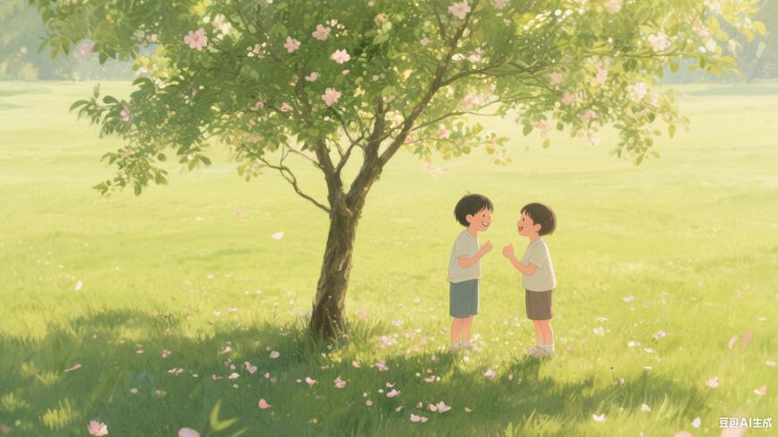 小树下的童年约定在时光里慢慢盛开