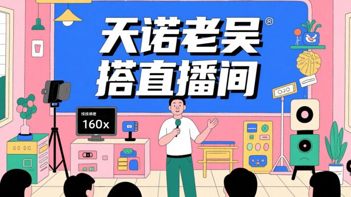 天诺老吴直播场景搭建线上课：打造吸睛直播间