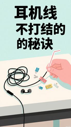 耳机线总缠成一团 学会这几招再也不打结