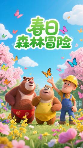 《熊出没之春日对对碰》：春日森林的趣味冒险