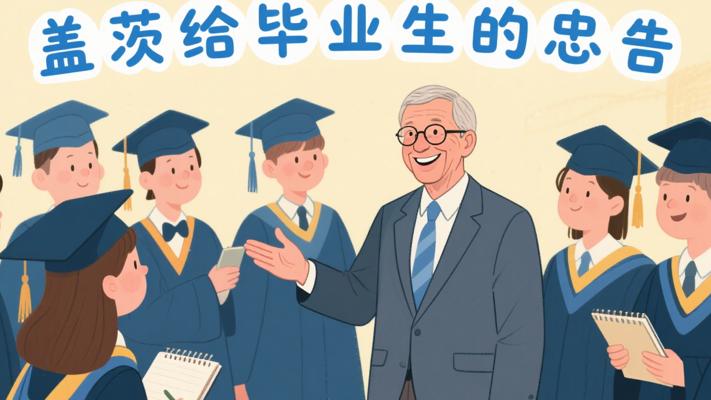 比尔·盖茨给毕业生的11条宝贵人生忠告