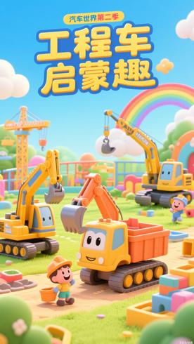《汽车世界之工程车益趣园第二季》：儿童启蒙好伙伴