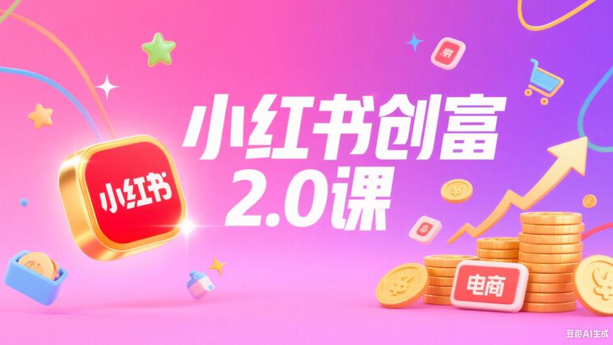 《小红书电商自媒体创富课2.0版》：开启财富增长新通道