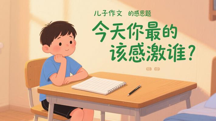 儿子的作文题：今天你最该感激谁