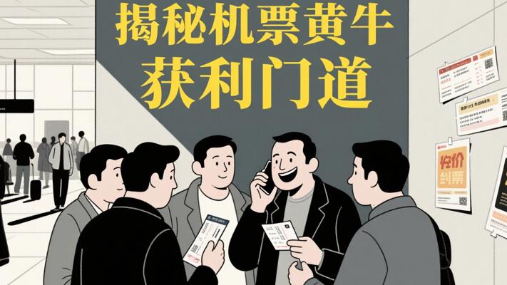揭秘！机票黄牛背后的惊人运作与获利门道