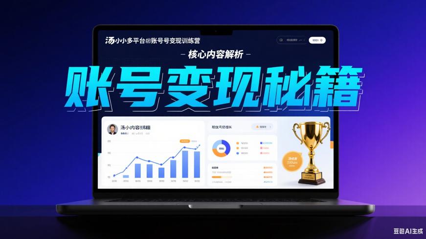 汤小小多平台账号变现训练营核心内容解析