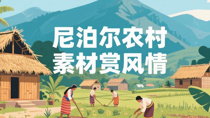 尼泊尔农村横屏素材：领略异域乡村风情