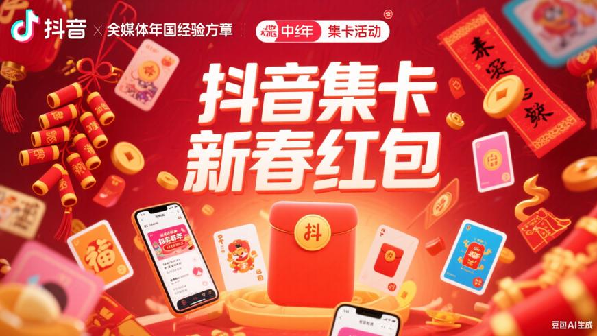 抖音欢笑中国年集卡活动：探寻新春红包的奇妙之旅