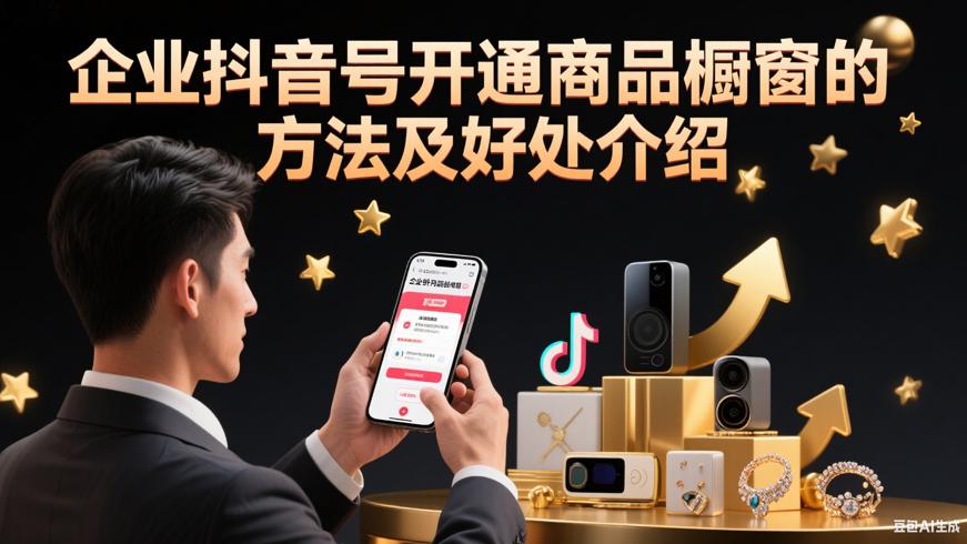 企业抖音号开通商品橱窗的方法及好处介绍