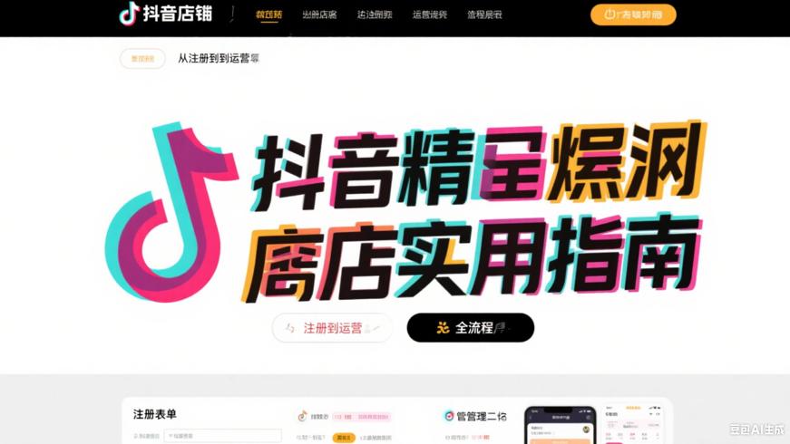 抖音开店全流程：从注册到运营的实用指南