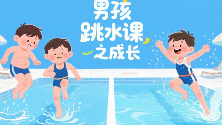 两个男孩的跳水课：从肚皮拍水到纵身一跃的成长