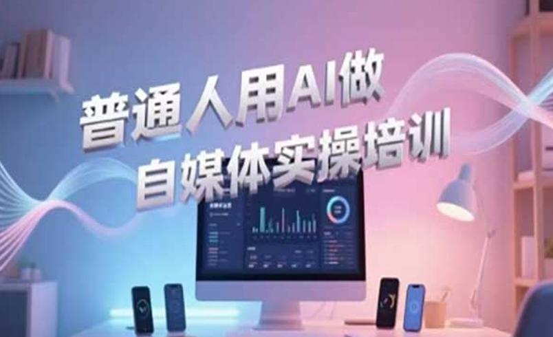 AI自媒体实操课：开启自媒体创富新征程