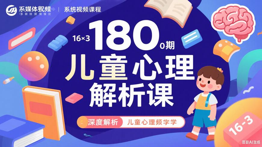 180期系统视频课程深度解析儿童心理学