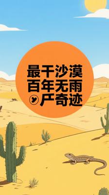 揭秘！世界上最干燥沙漠百年无雨的生存奇迹