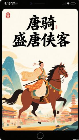 唐骑展现盛唐气象与侠客精神的佳作