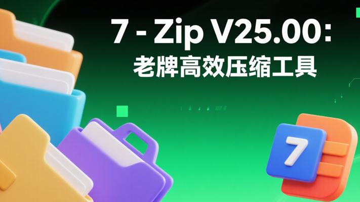 7-ZipV25.00PC修订版：高效开源的老牌压缩工具