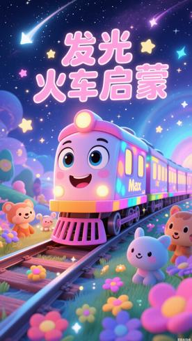 《Max the Glow Train》：儿童认知启蒙的趣味动画之旅