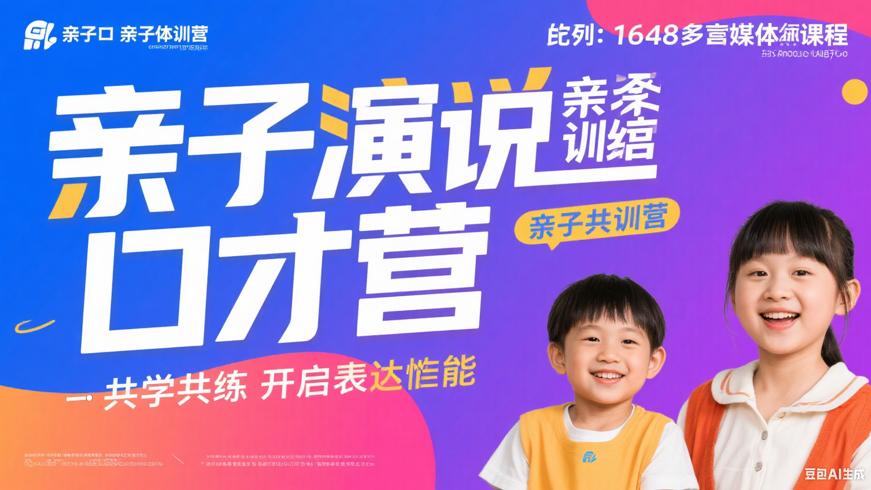 演说口才亲子训练营：共学共练开启表达潜能