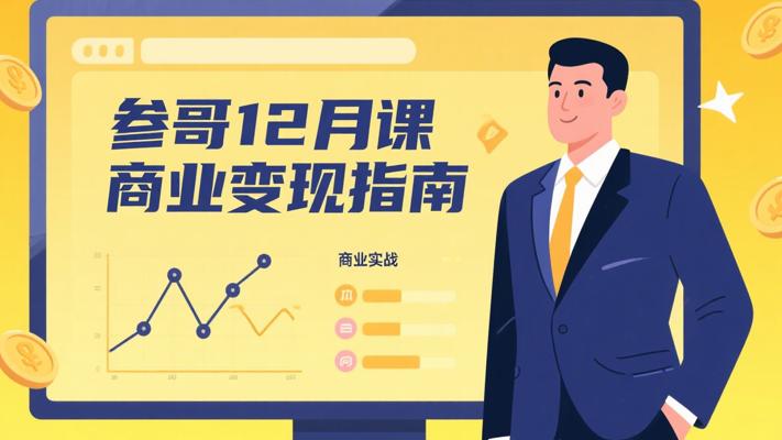 参哥12月课程：商业实战与流量变现指南