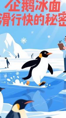 超有趣！企鹅冰面滑行比走路快的秘密大公开