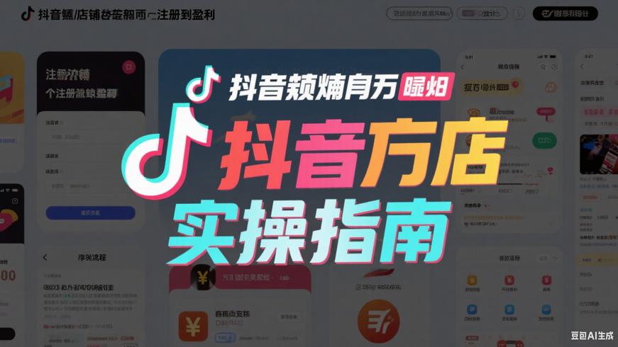 抖音店铺开店全流程从注册到盈利的实操指南