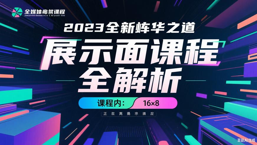 2023全新升华之道展示面课程全方位解析