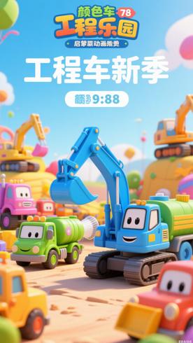 《工程车颜色乐园第7季》启蒙动画精彩看点