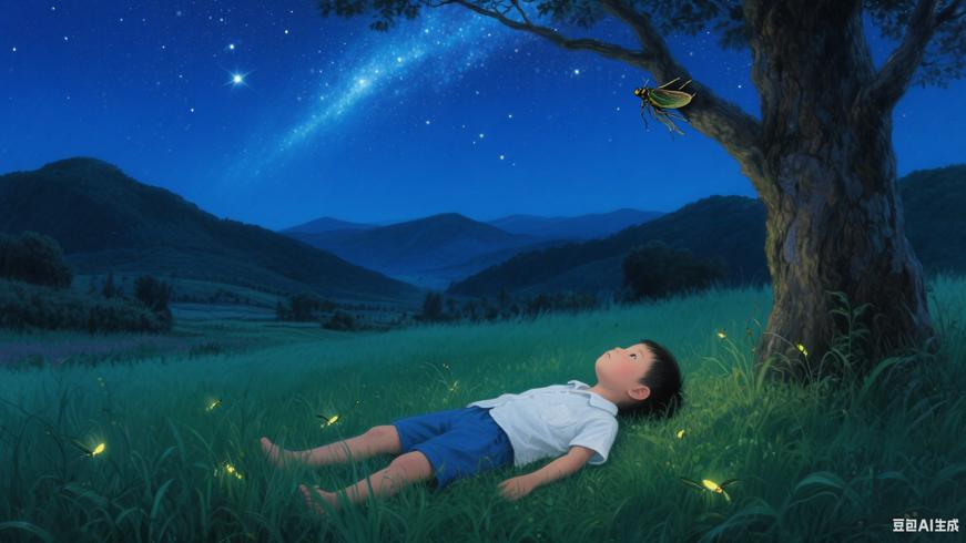 远去的夏天藏着童年的蝉鸣与星光