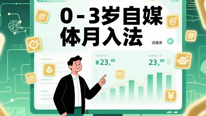 0-3岁自媒体引路课：23秘法带你月入两万