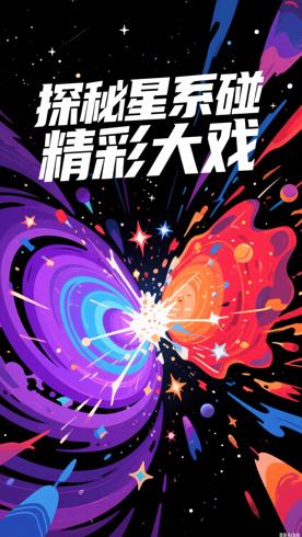 星系碰撞时宇宙会上演怎样的精彩大戏