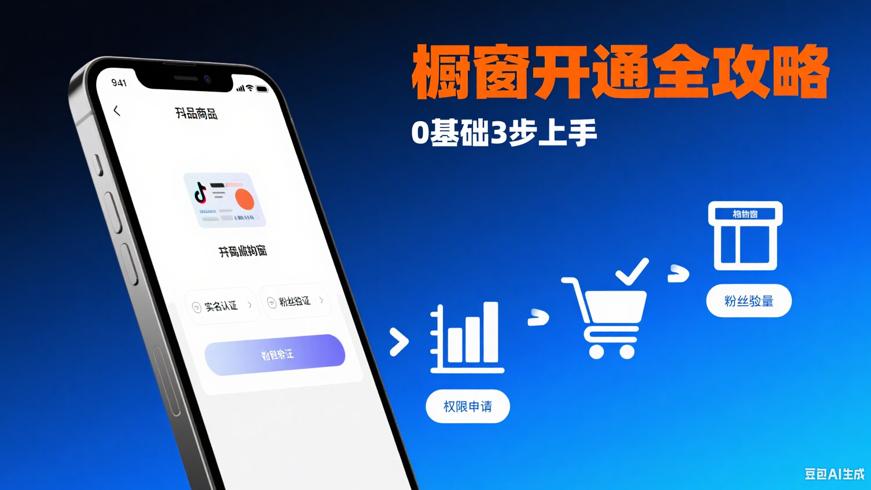 抖音商品橱窗功能开通全流程与设置实操指南