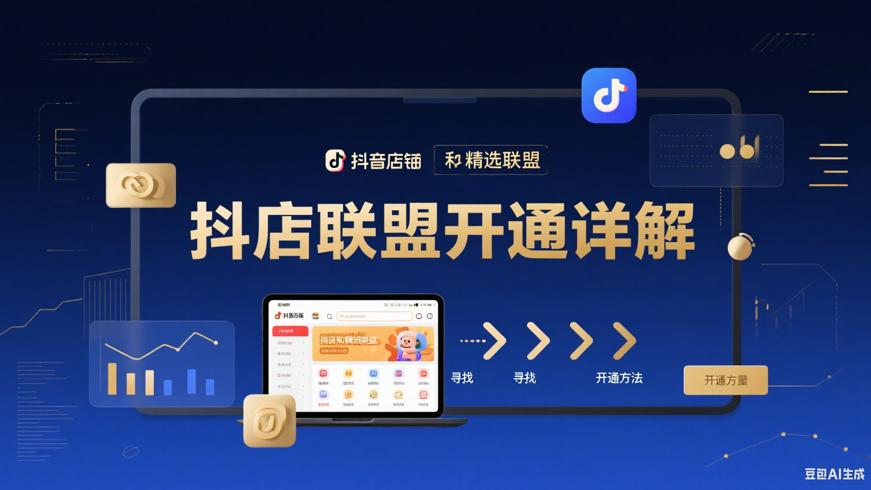 抖店精选联盟的寻找及开通方法详解