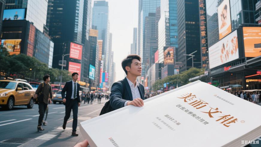 繁华都市中的创业征程青年逐梦与坚持的力量