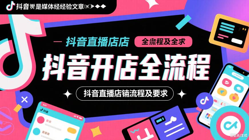 抖音直播开店全流程及要求详细解说