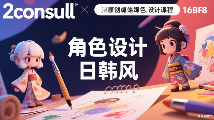 2consulll原创角色设计课：开启日韩现代风创作之旅