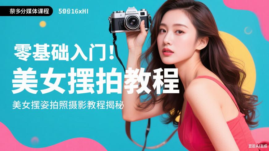 零基础入门！美女摆姿拍照摄影教程揭秘