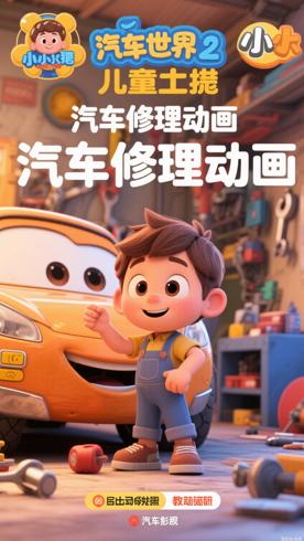 汽车世界之小小修理工：儿童益智早教动画精选