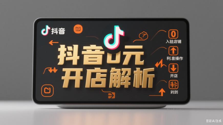 抖音0元入驻开店详解 操作步骤及利弊分析