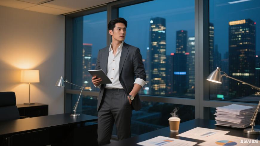 繁华都市中年轻企业家的创业奋斗与成功之路