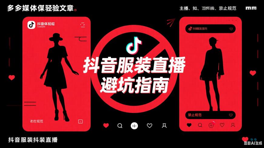 抖音服装直播避坑指南主播必知的禁忌与规范