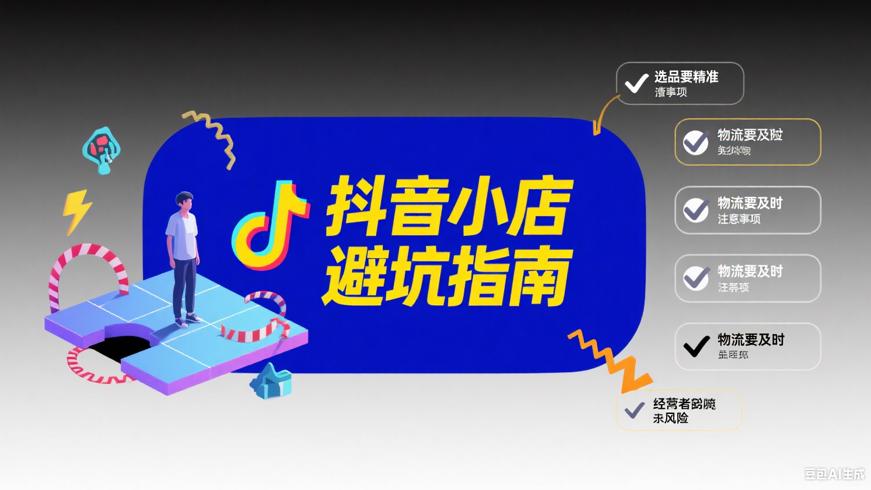 抖音小店经营避坑指南新手必知注意事项