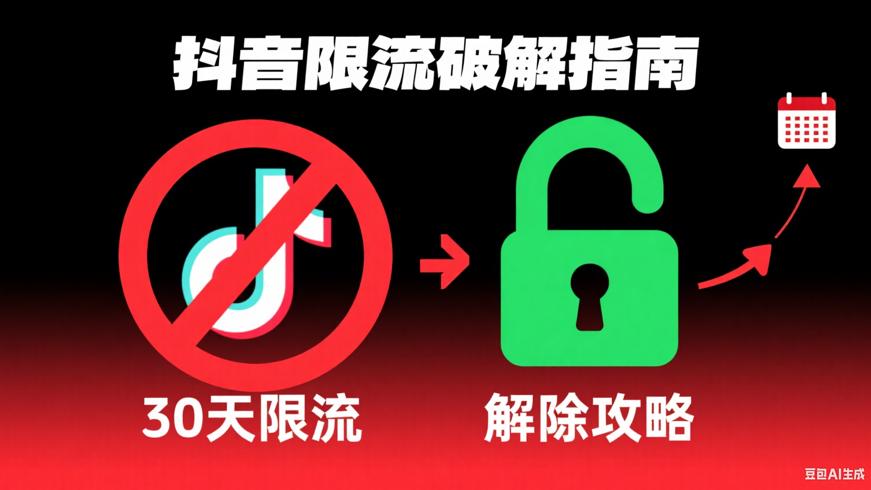 抖音限流30天解封影响及解除方法全解析