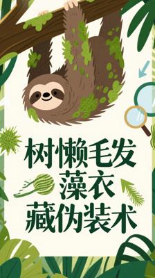 原来树懒的《毛发藻衣》藏着生存的顶级伪装术！