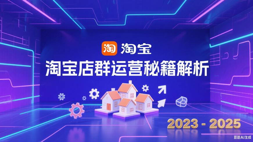 2023-2025淘宝店群运营玩法课程核心内容解析