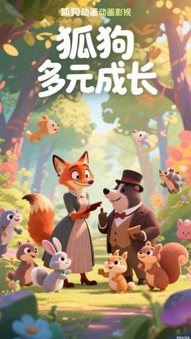 《狐狸夫人和狗獾先生英文版》：萌趣动画里的多元成长