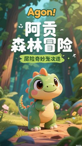 《阿贡》：超萌小恐龙的森林冒险奇妙物语