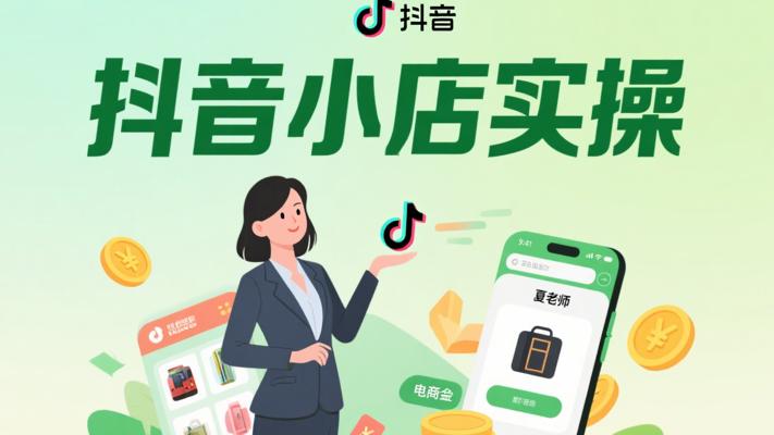 夏老师抖音小店有货源实操课：开启电商盈利大门