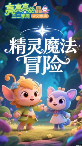 《亮亮和晶晶第三季中文版》：精灵魔法冒险之旅