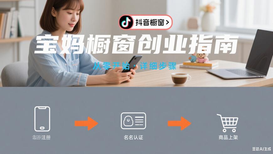 宝妈从零开始学抖音开橱窗的详细步骤故事