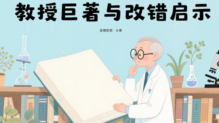 生物学教授的空白巨著：勇敢面对错误的人生启示
